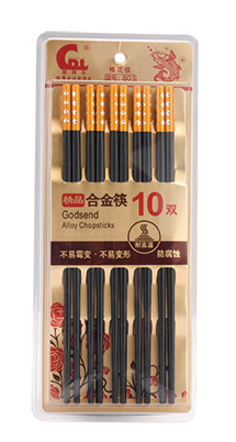 Plum alloy chopsticks